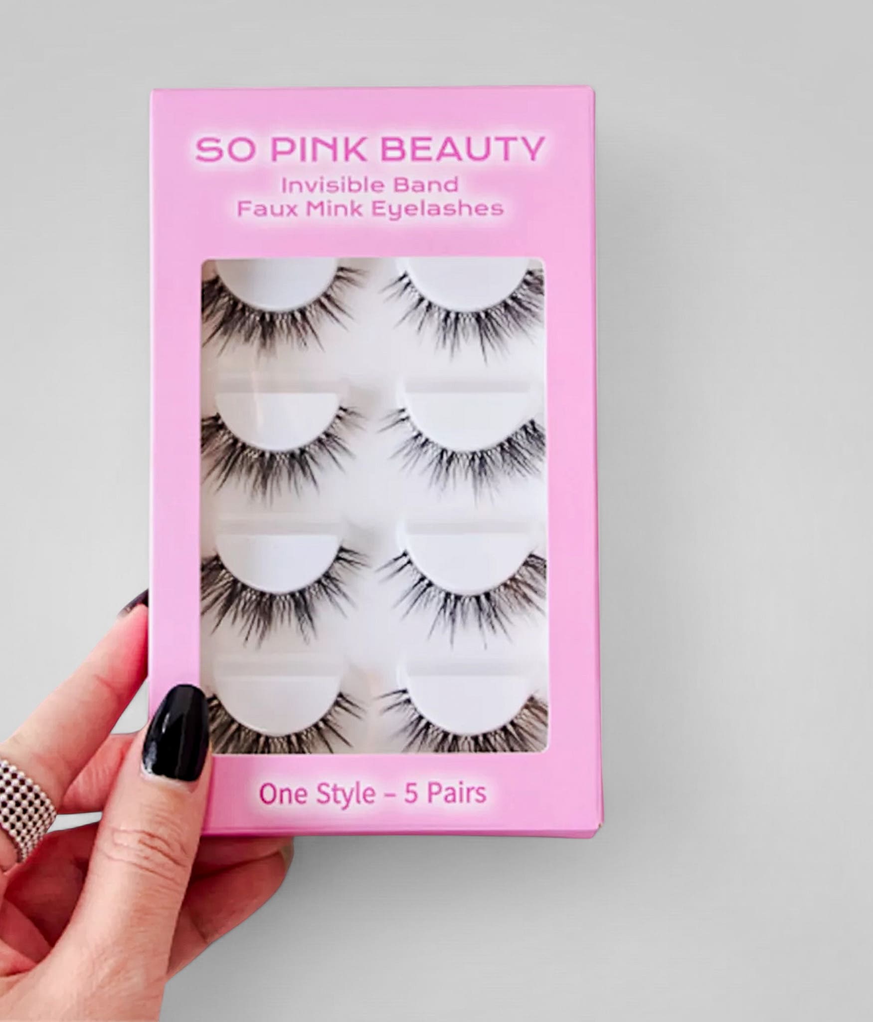 Pink Beauty Eyelashes 5 Pairs