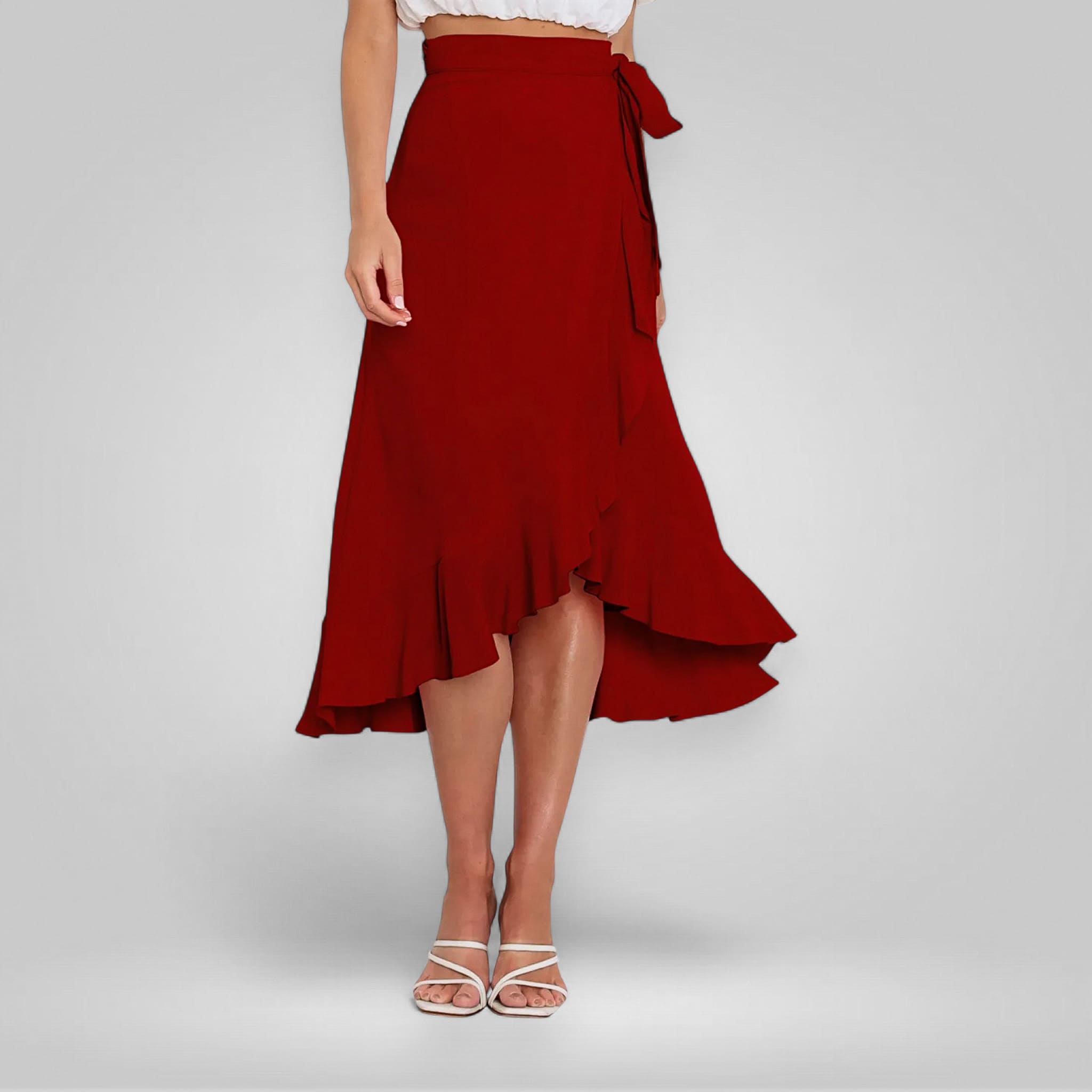 Scarlet Tie Skirt
