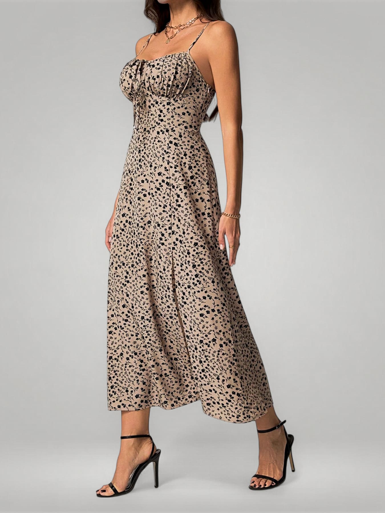 Wild Leo Midi Dress